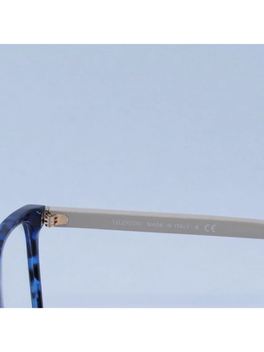 Valentino VA3059 5031 Eyeglasses Blue Havana 54mm Square Frame